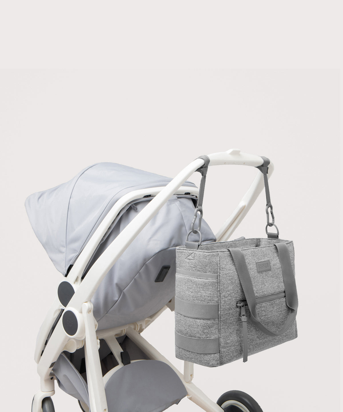 Wade Diaper Tote in Heather Grey