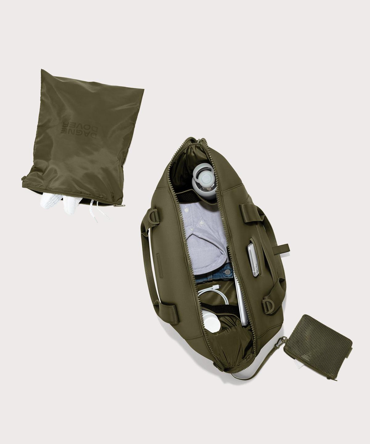 Landon Carryall in Dark Moss, Large