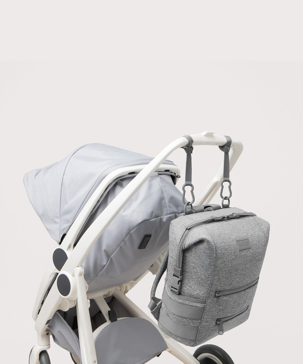 Indi Diaper Backpack in Heather Grey, Large