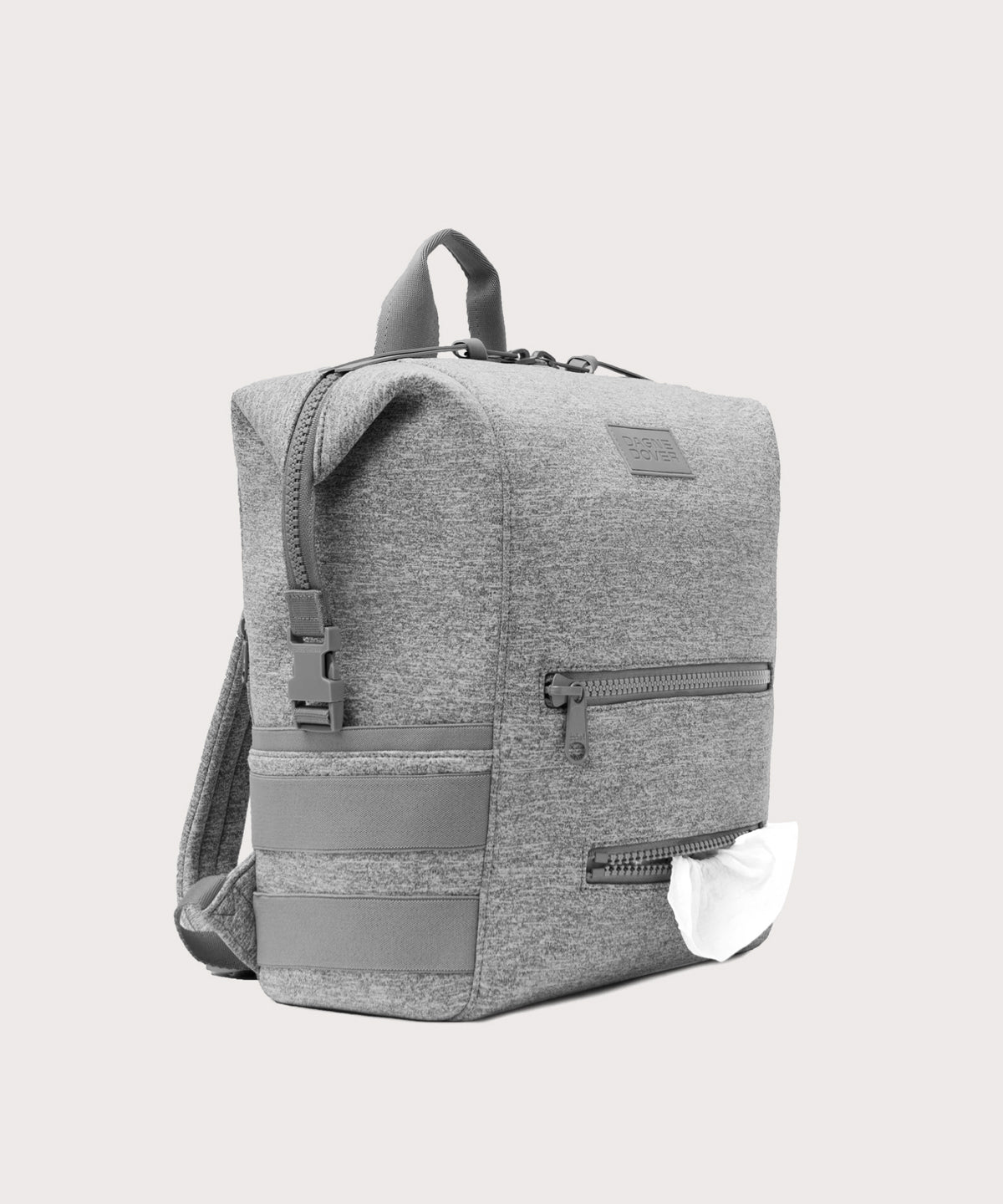 Indi Diaper Backpack in Heather Grey, Large