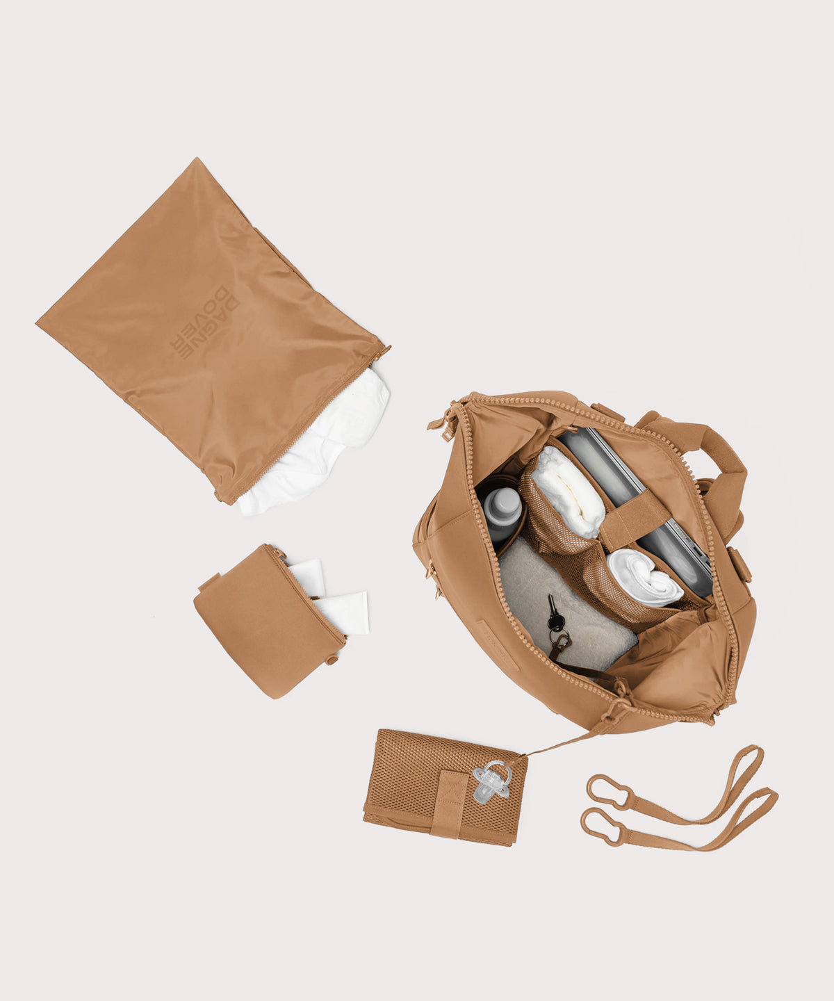 Indi Diaper Backpack in Camel, Large