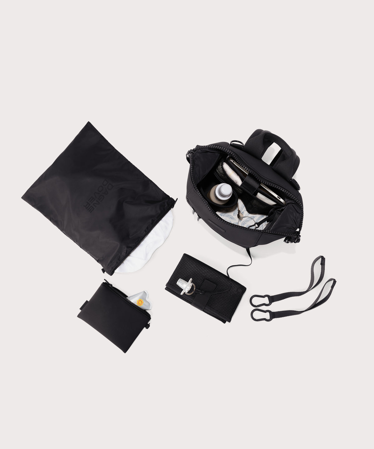 Indi Diaper Backpack in Onyx, Small