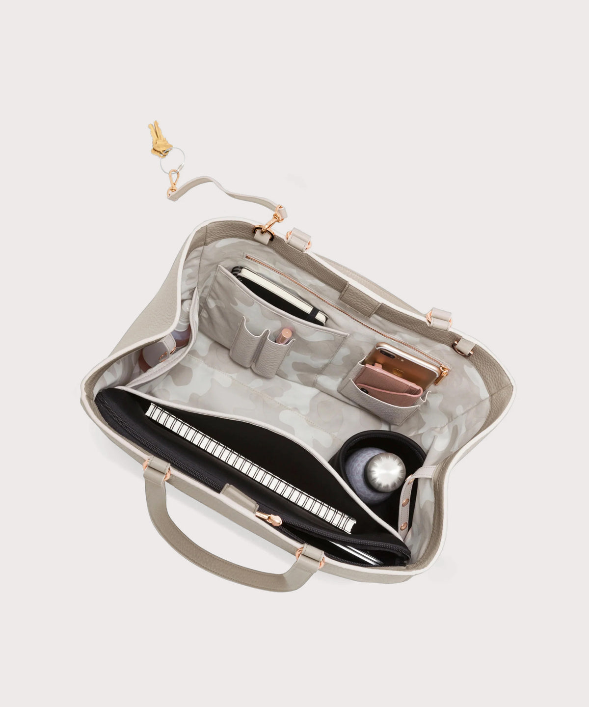 Allyn Tote in Bone, Large